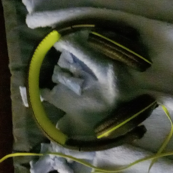 Wired headphones.
